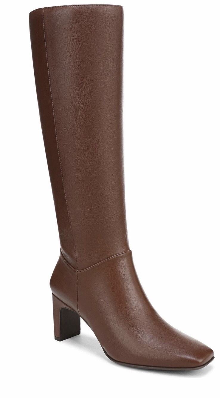 Naturalizer Women's Nona Knee High Boot wide Calf Brown 9